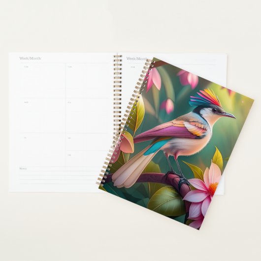 Rainbow Crested Jay Fantasy Bird Planner (Display)