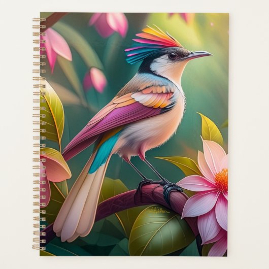 Rainbow Crested Jay Fantasy Bird Planner (Voorkant)