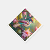 Rainbow Crested Jay Fantasy Bird Servet (Hoek)