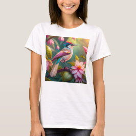 Rainbow Crested Jay Fantasy Bird T-shirt