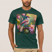 Rainbow Crested Jay Fantasy Bird T-shirt (Voorkant)
