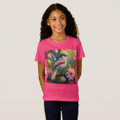 Rainbow Crested Jay Fantasy Bird T-shirt (Voorkant volledig)