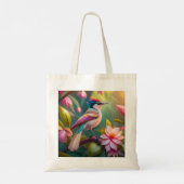 Rainbow Crested Jay Fantasy Bird Tote Bag (Achterkant)