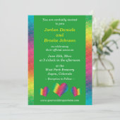 [Rainbow Crinkle Wedding] Harten Moderne Groene (Staand voorkant)