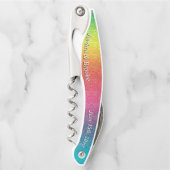 [Rainbow Crinkle Wedding] Kleurig Kurkentrekker (Voorkant)