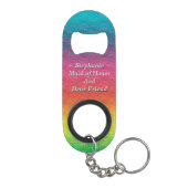 [Rainbow Crinkle Wedding] Kleurig Mini Flessenopener (Achterkant)