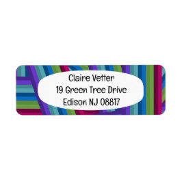 Rainbow Crisscross Etiket