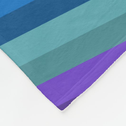 Rainbow Crisscross Fleece Deken (Hoek)