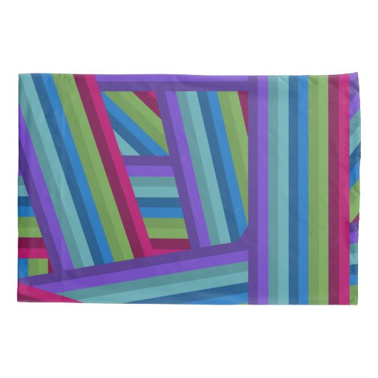 Rainbow Crisscross Kussensloop (Achterkant)