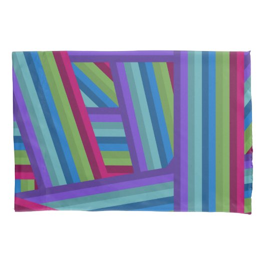 Rainbow Crisscross Kussensloop (Voorkant)