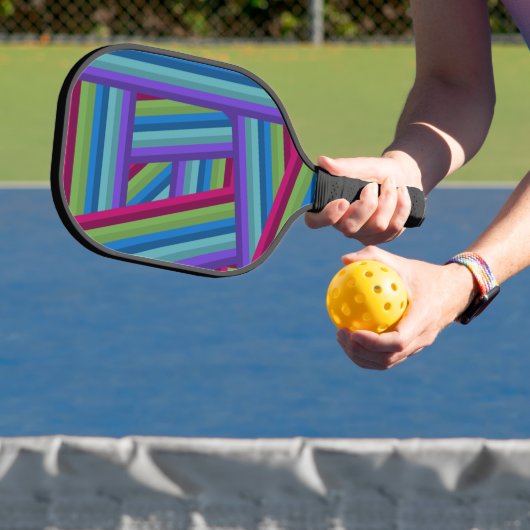 Rainbow Crisscross Pickleball Paddle (Insitu)
