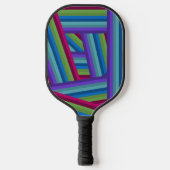 Rainbow Crisscross Pickleball Paddle (Voorkant)