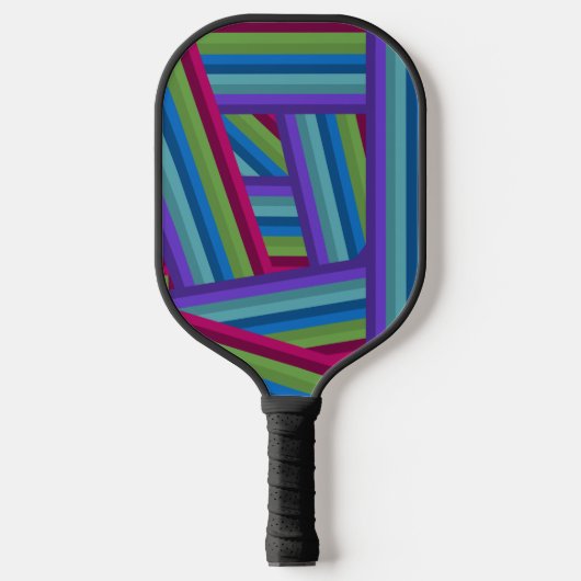 Rainbow Crisscross Pickleball Paddle (Voorkant)