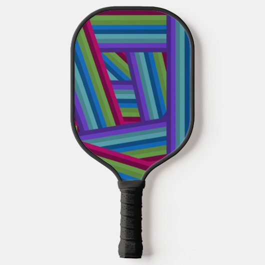 Rainbow Crisscross Pickleball Paddle (Achterkant)