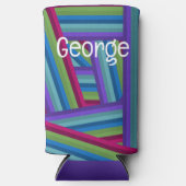 Rainbow Crisscross Seltzer Blikjeskoeler (Voorkant)