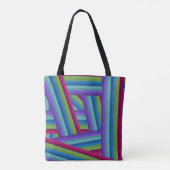 Rainbow Crisscross Tote Bag (Achterkant)