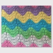 Rainbow Crochet Design Cadeaupapier (Vlak)