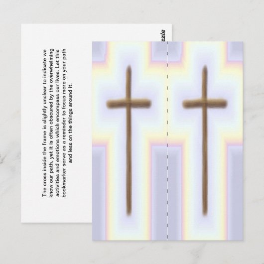 Rainbow Cross-bladwijzers Briefkaart (Voorkant / Achterkant)