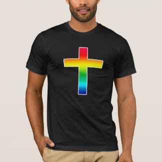 Rainbow Cross Christelijke T-shirts
