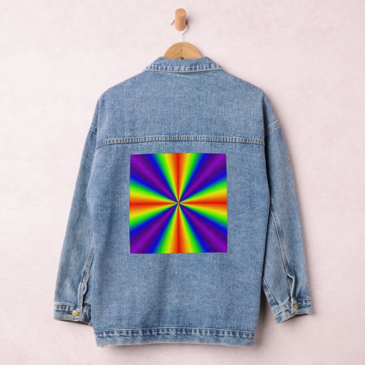 Rainbow Cross Denim Jacket (Hangar)