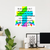 RAINBOW CROSS ISAIAH 41:10 ONTWERP POSTER (Thuiskantoor)