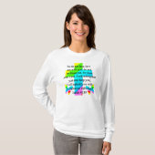 RAINBOW CROSS ISAIAH 41:10 ONTWERP T-SHIRT (Voorkant volledig)