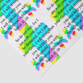  RAINBOW CROSS ISAIAH 41:10 ONTWERP TISSUEPAPIER (Detail)