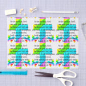 RAINBOW CROSS ISAIAH 41:10 ONTWERP TISSUEPAPIER (Craft)