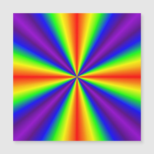Rainbow Cross Magnetische Kaart (Voorkant)