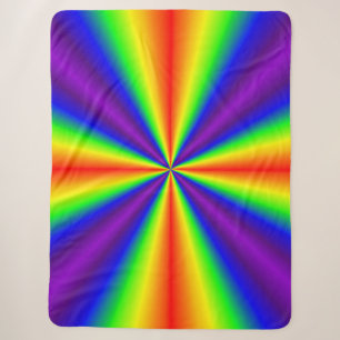 Rainbow Cross Sherpa Blanket Deken