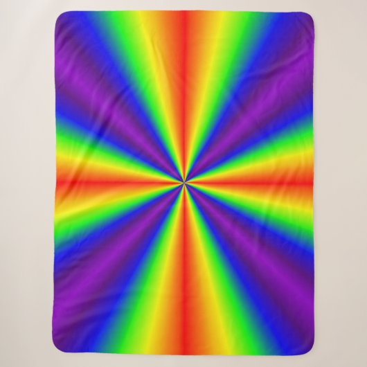 Rainbow Cross Sherpa Blanket Deken (Voorkant)