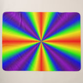 Rainbow Cross Sherpa Blanket Deken (Voorkant (horizontaal))