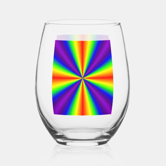 Rainbow Cross Stemless wijnglas Wijnglas Zonder Voet (Voorkant)