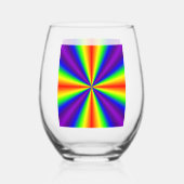 Rainbow Cross Stemless wijnglas Wijnglas Zonder Voet (Achterkant)