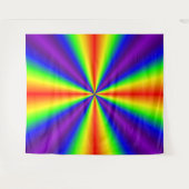 Rainbow Cross Tapestry Wandkleed (Voorkant (horizontaal))