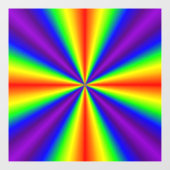 Rainbow Cross Window Cling Raamsticker (Vel)