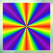 Rainbow Cross Window Cling Raamsticker (Vel 3)