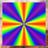 Rainbow Cross Window Cling Raamsticker (Vel 2)