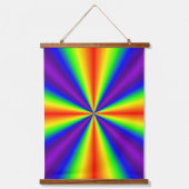 Rainbow Cross Wood Tapestry Hangend Wandkleed (Voorkant)
