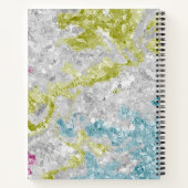 Rainbow Crush Folie Chic Monogrammed Girly School Notitieboek (Achterkant)