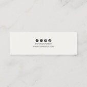 Rainbow Crystal Elegante Oorbel Houder Display Mini Visitekaartje (Achterkant)