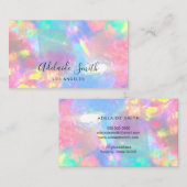 Rainbow Crystal Opal foto Visitekaartje (Voorkant / Achterkant)