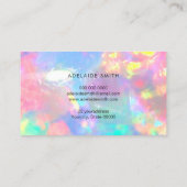 Rainbow Crystal Opal foto Visitekaartje (Achterkant)