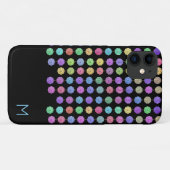 Rainbow Crystal Strands Monogram Telefoon Case (Achterkant (horizontaal))