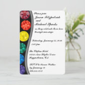 Rainbow Crystals Gay Wedding Invitations Kaart (Staand voorkant)