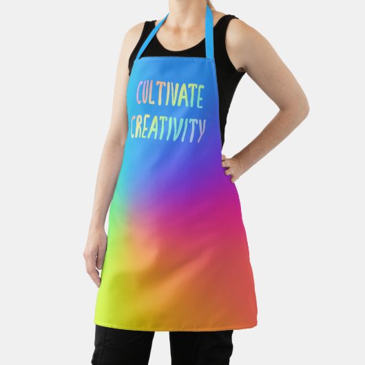 Rainbow "Cultivate Creatitivity" Schort (Insitu)