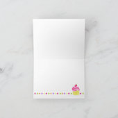 Rainbow Cupcake Bedankt Notitiekaarten (Binnen)