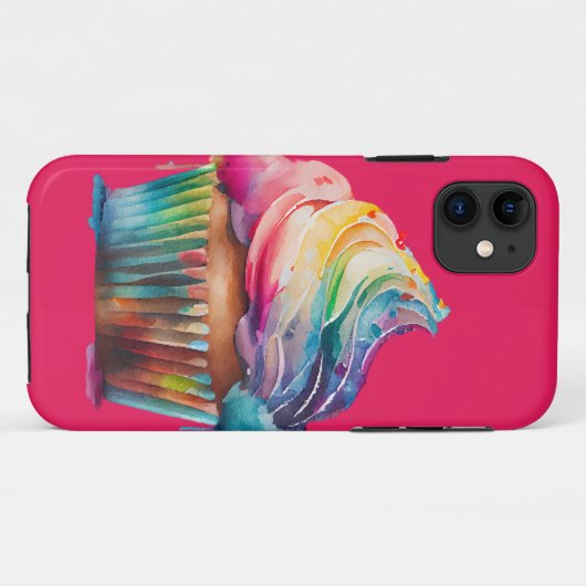 Rainbow Cupcake Case-Mate iPhone Case (Achterkant (horizontaal))