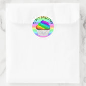 Rainbow Cupcake Happy Birthday Stickers (Tas)