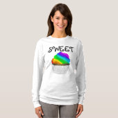 RAINBOW CUPCAKE, LADIES T-Shirts (Voorkant volledig)